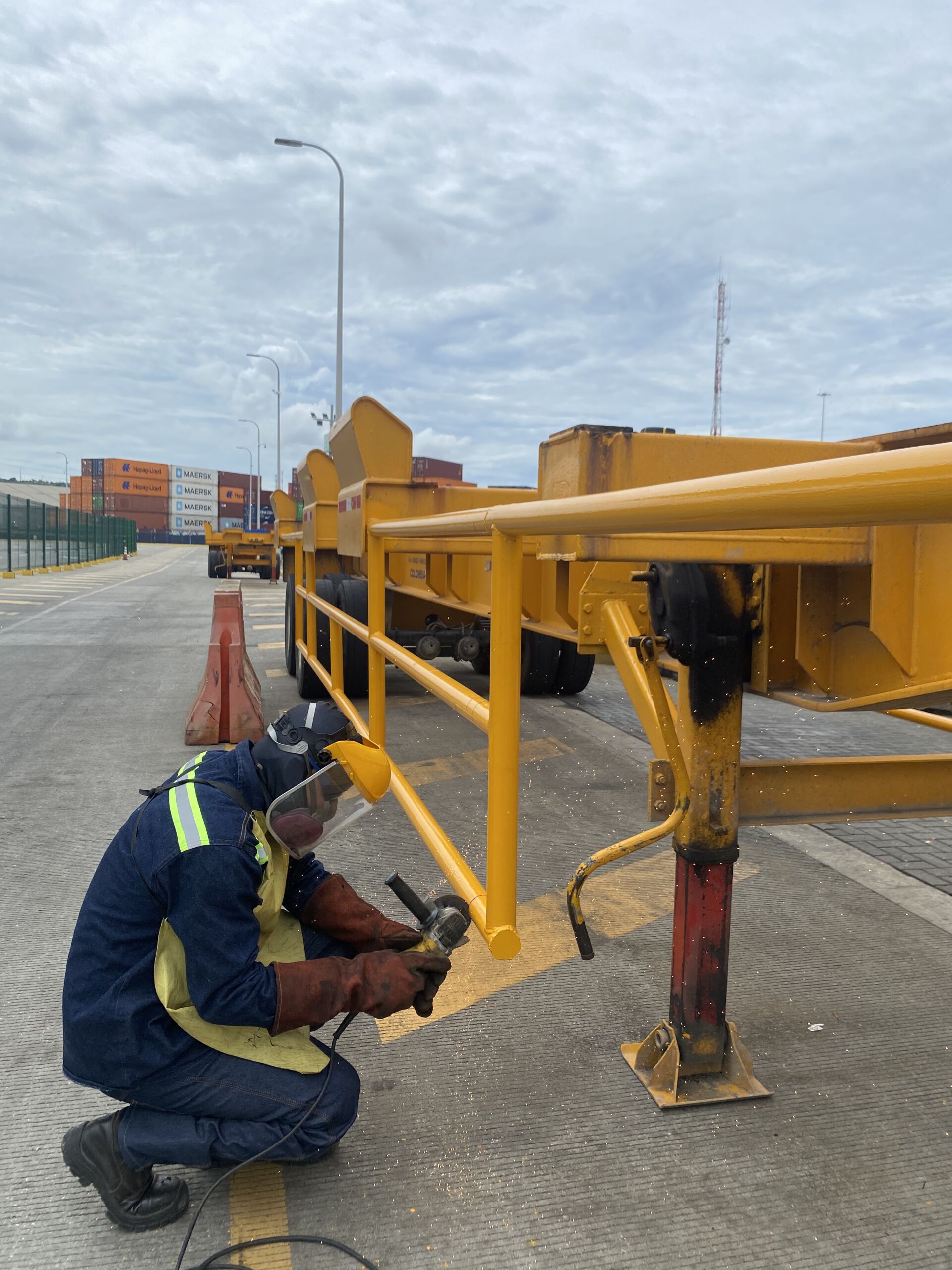 Oxicorte en plataforma